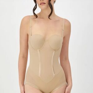 Maidenform Tummy Control Shapewear Bodysuit Built-In Underwire Bra, 36DD, NWT